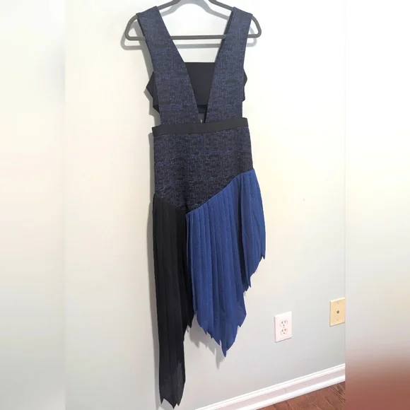 NWOT Self Portrait Sunray Pleated Midi Dress - Picture 4 of 7